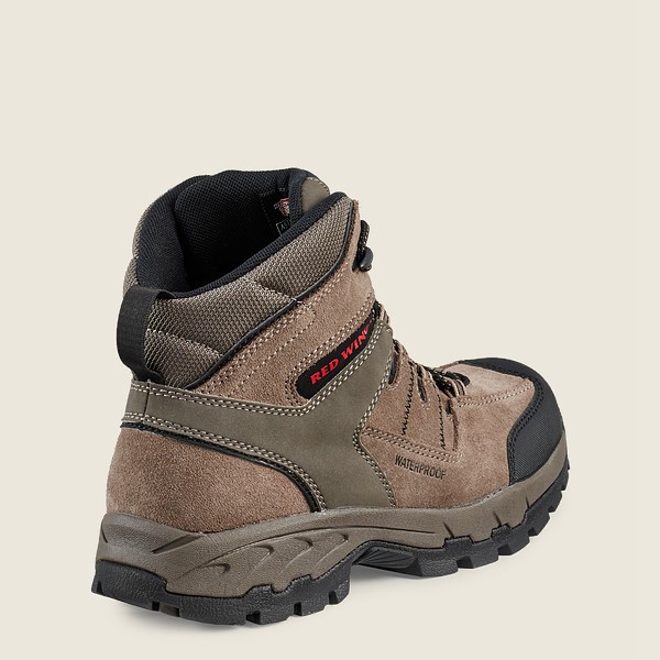 Botas Red Wing Hiking Hombre Grises Marrom - Truhiker - 6-Inch Waterproof Safety Toe - 291-KPLSFM